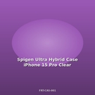 Spigen Ultra Hybrid Θήκη iPhone 15 Pro Διάφανη