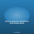 Baseus Adaman 20000mAh 65W Power Bank