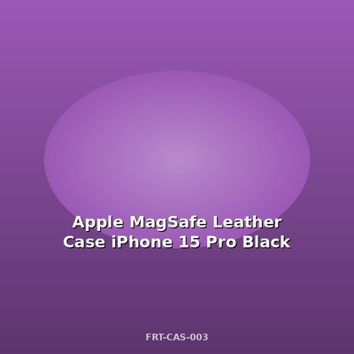 Apple MagSafe Δερμάτινη Θήκη iPhone 15 Pro Μαύρη-1