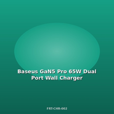Baseus GaN5 Pro 65W Φορτιστής Τοίχου Διπλής Θύρας-1