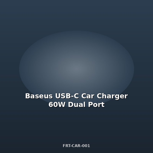 Baseus USB-C Φορτιστής Αυτοκινήτου 60W Διπλός