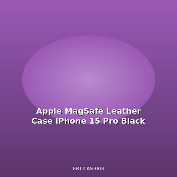 Apple MagSafe Δερμάτινη Θήκη iPhone 15 Pro Μαύρη