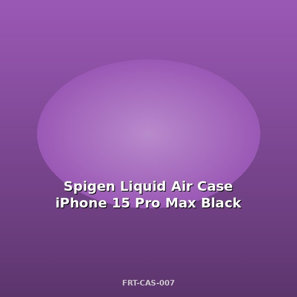 Spigen Liquid Air Θήκη iPhone 15 Pro Max Μαύρη