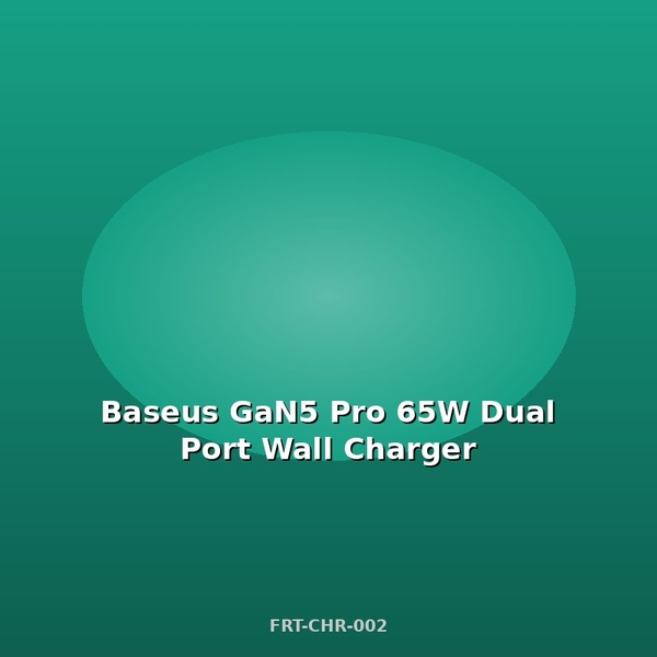 Baseus GaN5 Pro 65W Φορτιστής Τοίχου Διπλής Θύρας