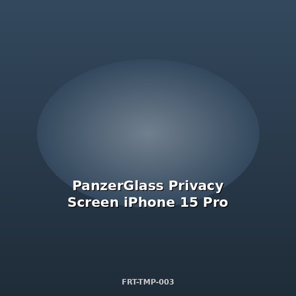PanzerGlass Privacy Screen iPhone 15 Pro